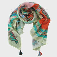 Pure Cotton Scarf - Red