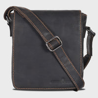 Leather Shoulder Bag - Brown