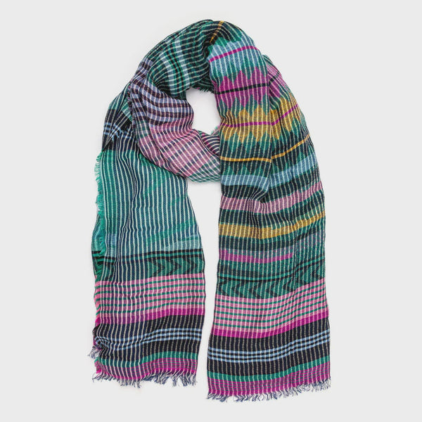 Isabel Checked Scarf - Mixed Lilac