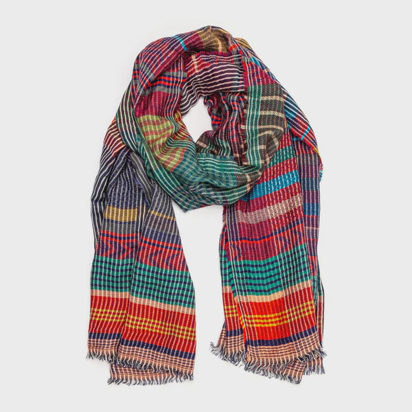 Isabel Checked Scarf - Mixed Multi