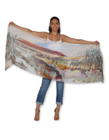 Artist Label Scarf - Uluru Spring