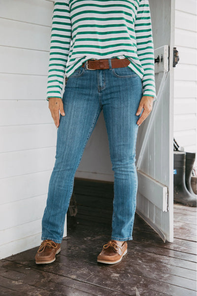 Skinny High Rise Jeans - Denim Blue