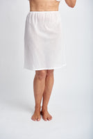 Cotton Half Slip - White