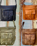 Presley Crossbody Leather Bag - Selection of colours