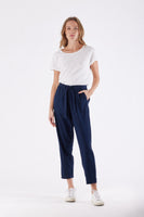 Tuscan Linen Pants - Navy