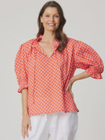 Tie Neck Blouse -Positive Negative