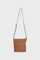 Leather Crossbody Slouch - Tan