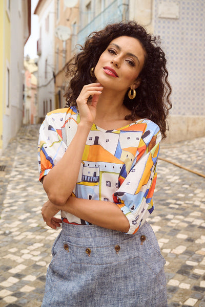 Pueblito Blouse - Orange