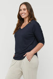 Dolman Sleeve Top - Dark Navy