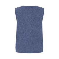 Mitos Lambswool Crew Vest - Blue