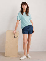 Oleander T- Shirt - Profile Chalk Tidepool