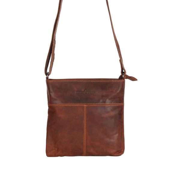 Leather Shoulder Bag - Sandal