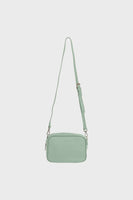 Leather Soft Crossbody Box - Sage Green