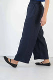 Tessa Linen Pants - Navy