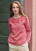 Vicky Edelweiss Lambswool Crew - Coral