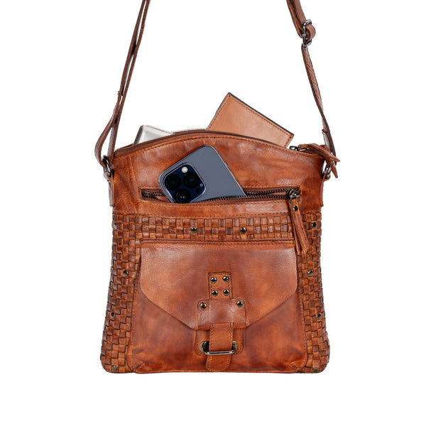 Leather Shoulder Bag - Elsa