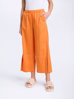 3/4 Split Hem Pants - Amberglow