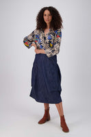 Milwaukee Classic Denim Skirt - Dark Wash