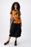 Milwaukee Fiesta Skirt - Black in Slub Linen